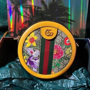 Gucci GG Ophidia flora round crossbody